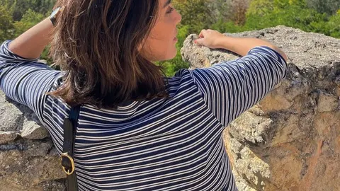 Tamara Falcó de turismo por Segovia.