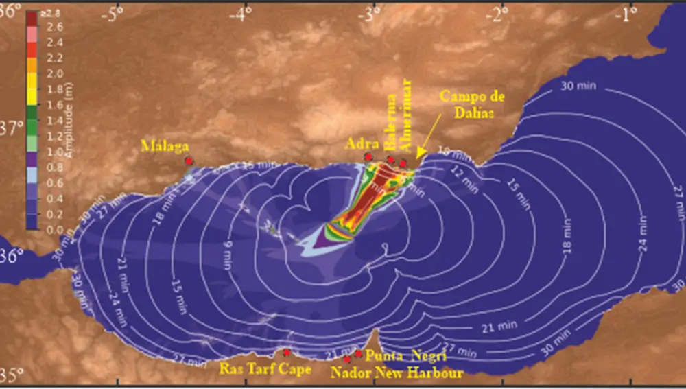 La falla de Averroes podría provocar un tsunami en el Mediterráneo