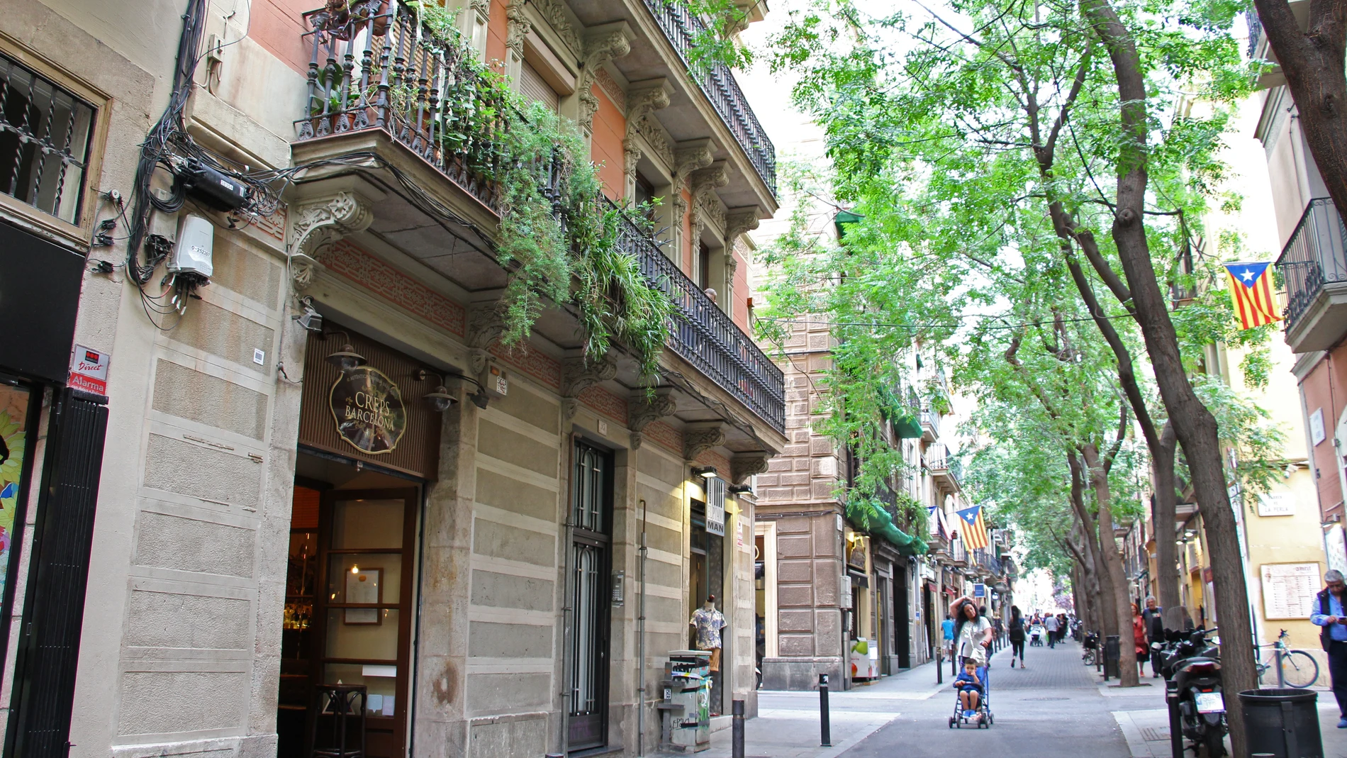 Calle Verdi en el barrio de Gràcia de Barcelona