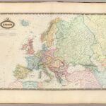 Mapa de Europa en torno a 1850