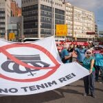 ANC y Òmnium convoca una manifestación de protesta contra el Rey en la plaza Espanya de Barcelona.PAU VENTEO - EUROPA PRESS30/09/2021