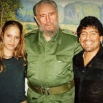 Mavys Álvarez, Fidel Castro y Diego Armando Maradona.