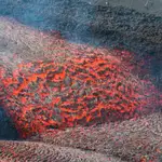 colada de lava en la isla de La Palma