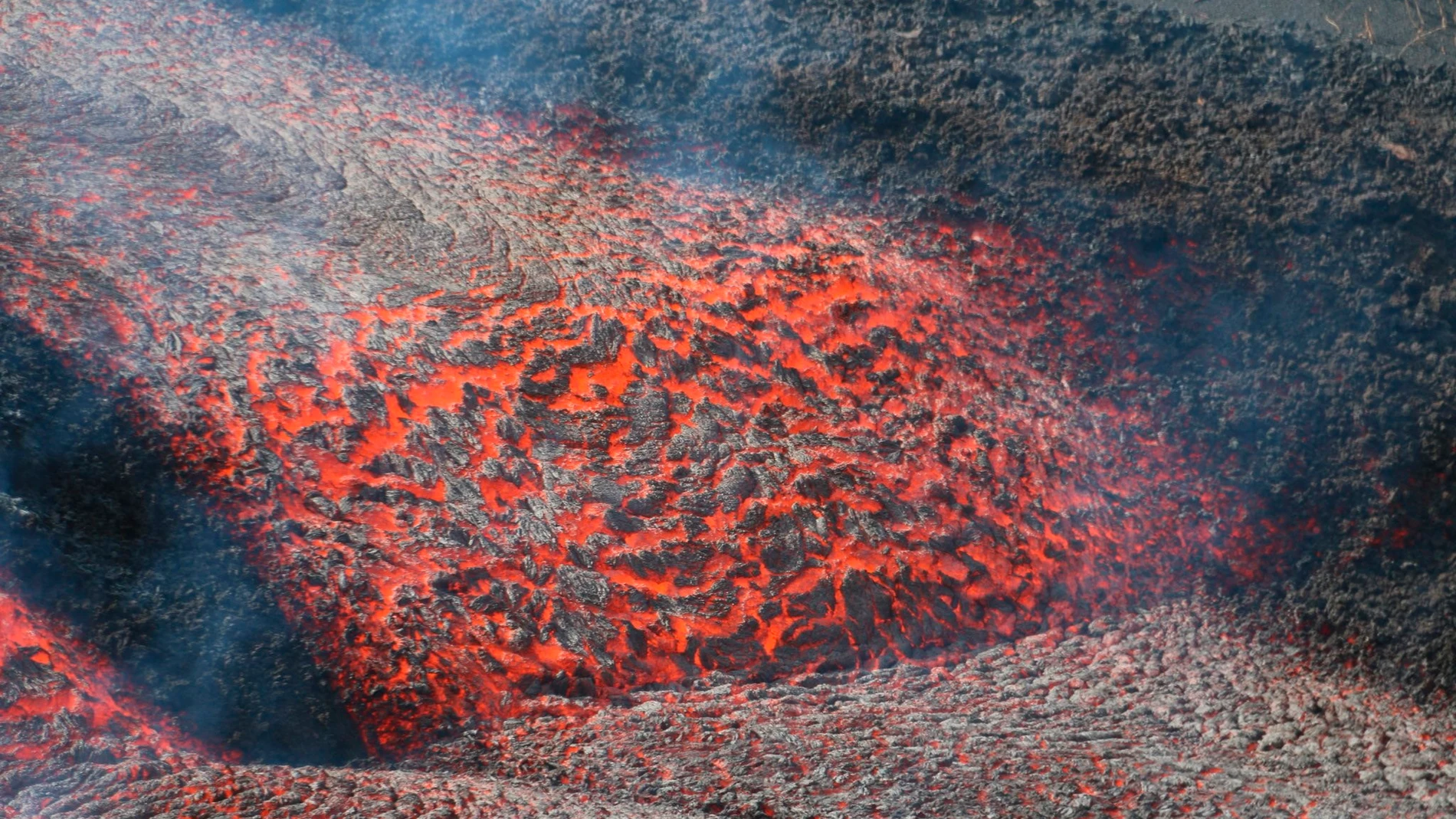 colada de lava en la isla de La Palma