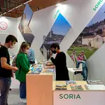 Expositor de Soria en la feria EXPOvacaciones, en Bilbao