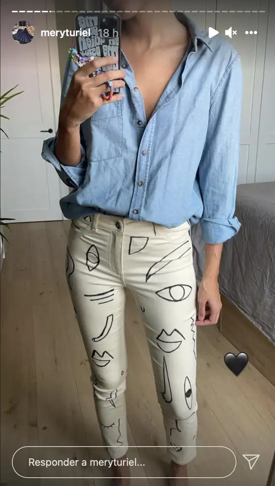 Pantalones customizados de Mery Turiel.