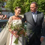 Claudia Osborne y José Entrecanales se casan en Jerez de la Frontera.