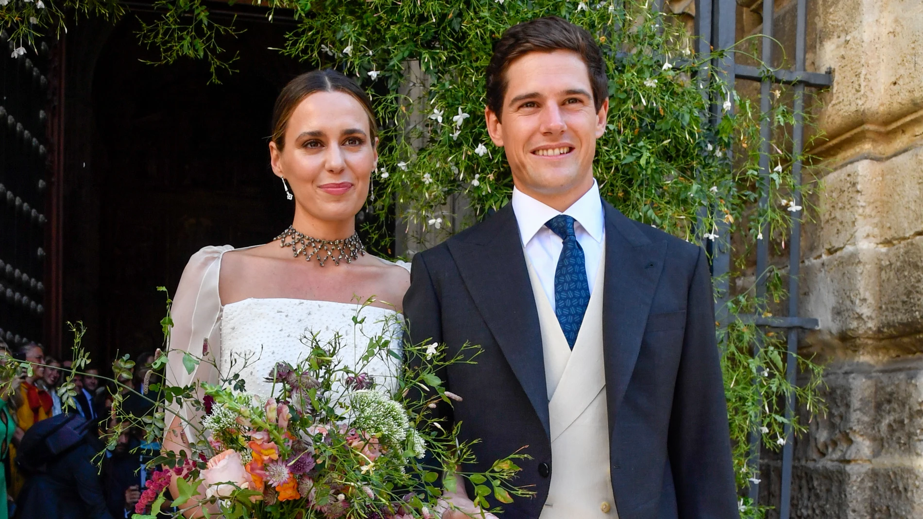 Claudia Osborne y José Entrecanales el día de su boda