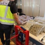 Marihuana y hachís intervenidos por la Policía Nacional en Valencia