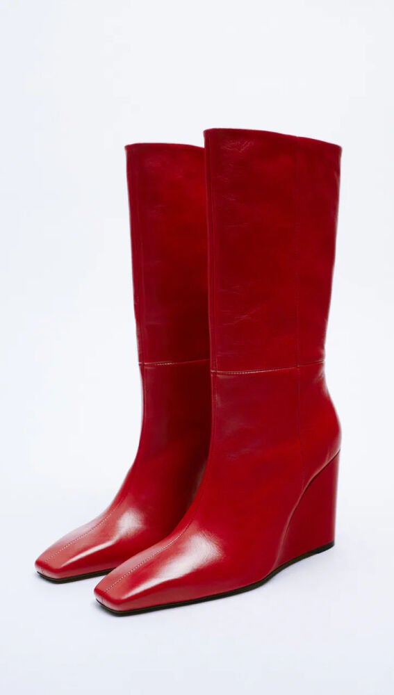 Botin rojo online zara