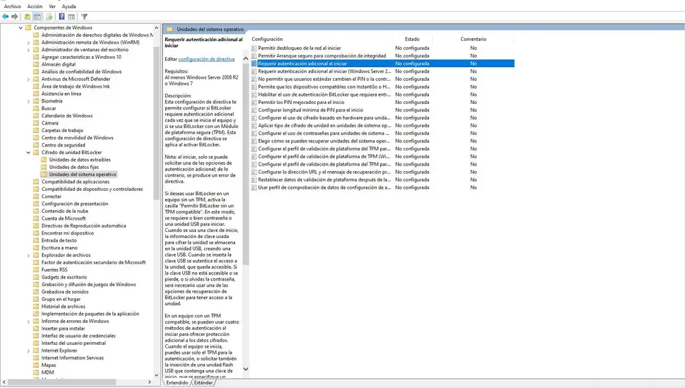 Menos mal que tengo el Editor de Directivas de Grupo Local para no tener que liarme con la Unified Extensible Firmware Interface (UEFI).