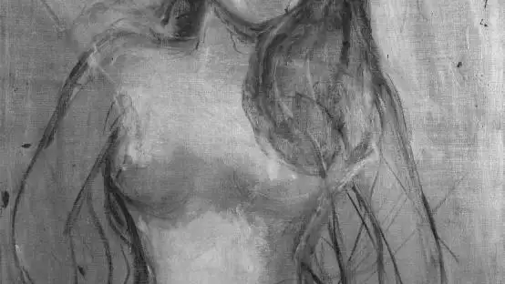 Los escáneres infrarrojos revelaron este boceto oculto bajo la "Madonna" de Munch