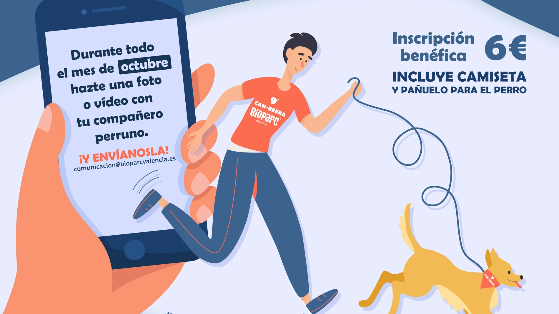 Octubre, el mes para participar en la 9ª CAN-RRERA solidaria de BIOPARC Valencia que será virtual