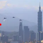 Exhibición de los aviones militares taiwaneses en el Día Nacional de Taiwán
