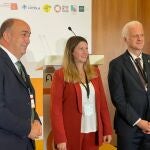 El presidente de la Diputación de Segovia, Miguel Ángel de Vicente, durante su participación en el foro