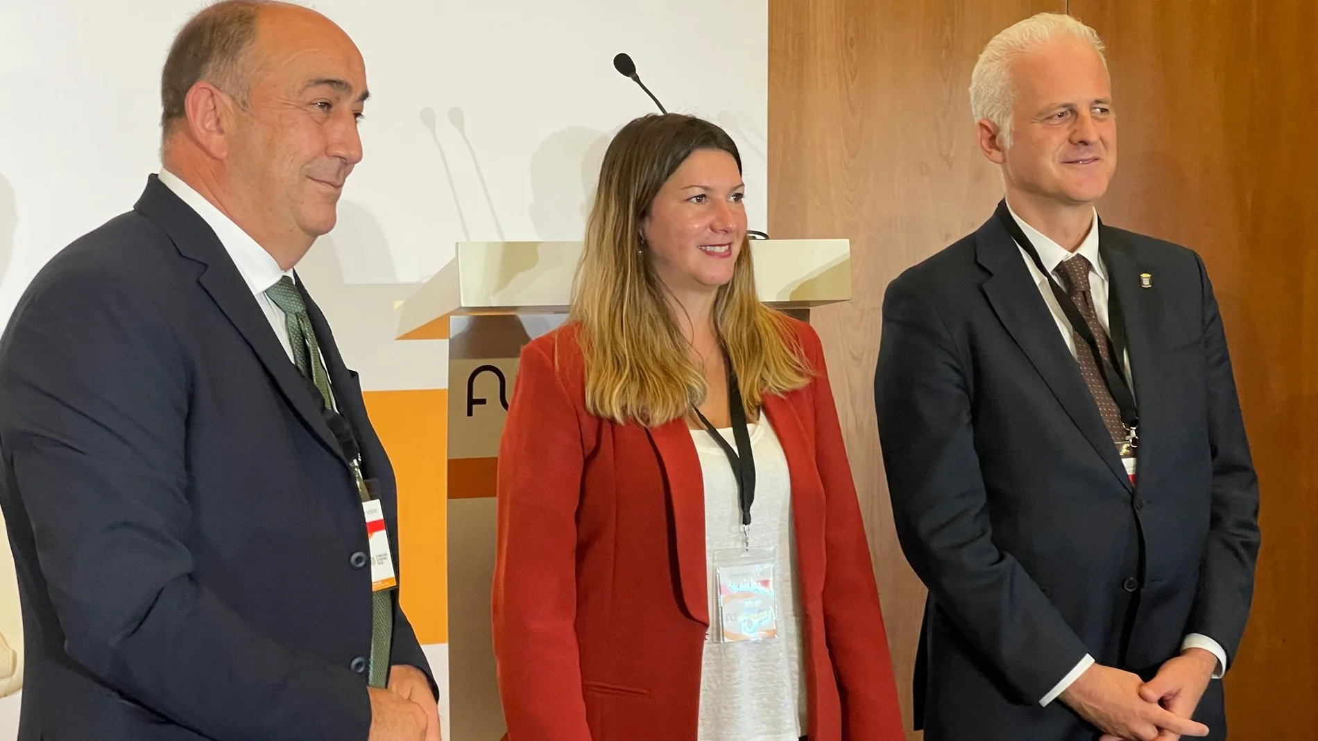El presidente de la Diputación de Segovia, Miguel Ángel de Vicente, durante su participación en el foro