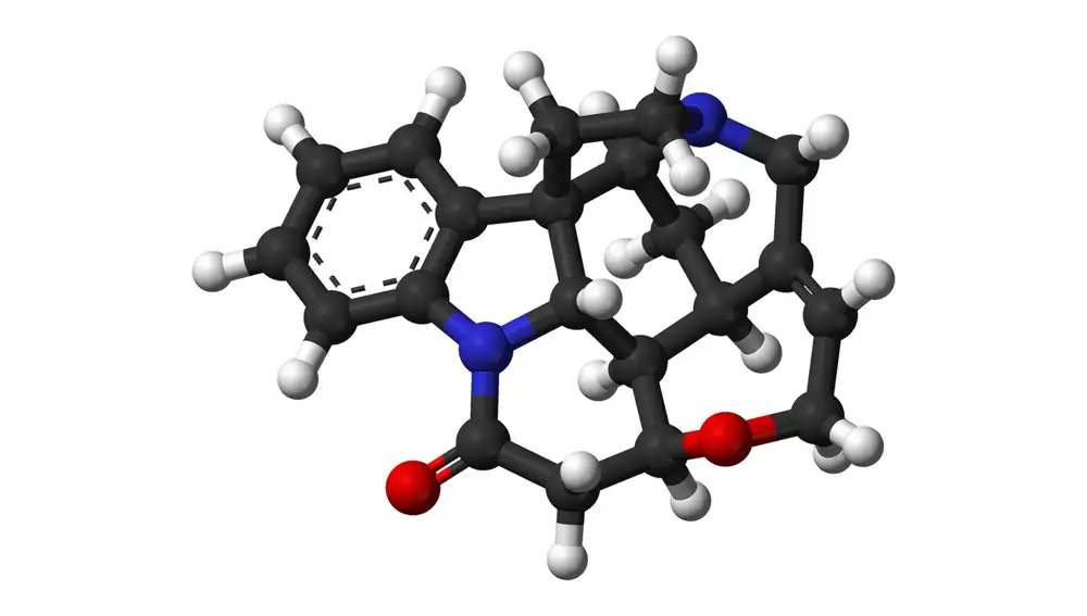 Molécula de estricnina