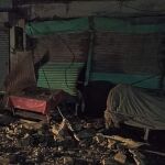Estado en el que quedaron algunas viviendas tras el terremoto