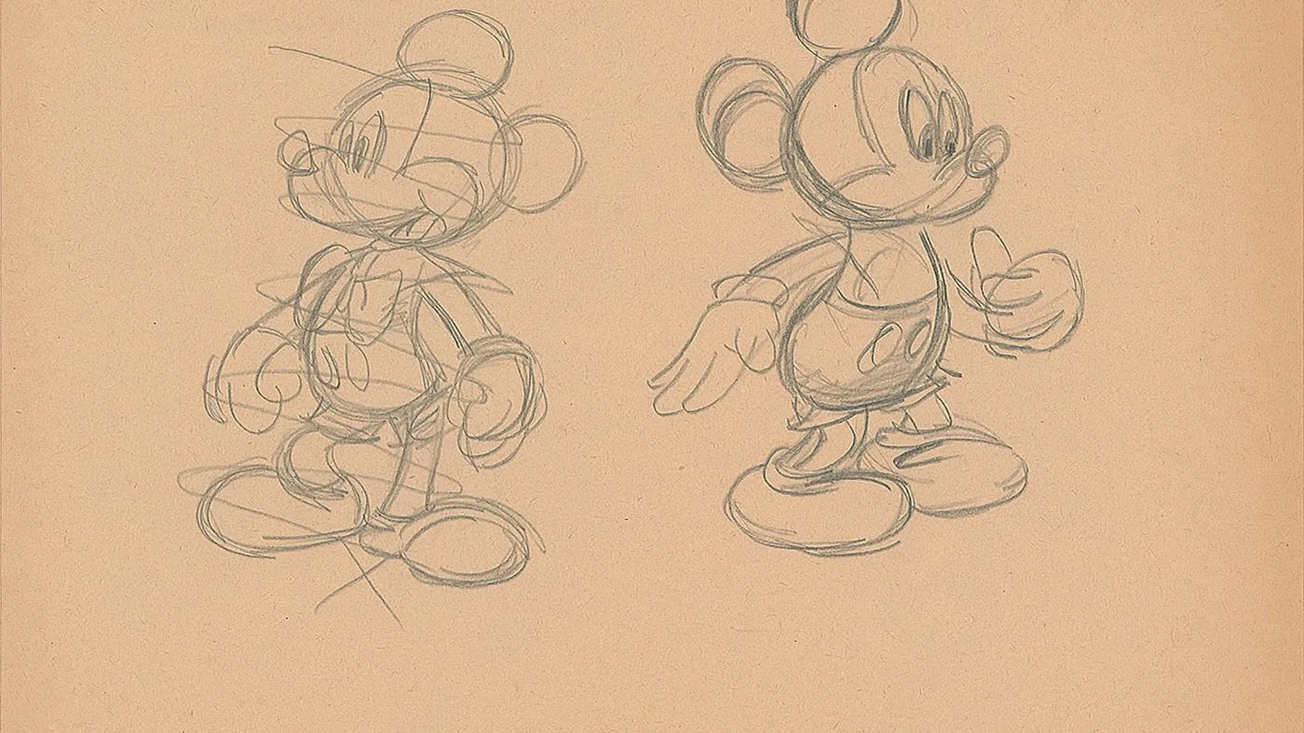 Un estudio de Mickey Mouse por Frank Follner