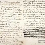 Una de las quince cartas conservadas de la correspondencia entre María Antonieta y su supuesto amante, Axel de Fersen