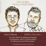Maria Ressa y Dimitri Muratov, premio Nobel de la PazTWITTER/@NOBELPRIZE08/10/2021