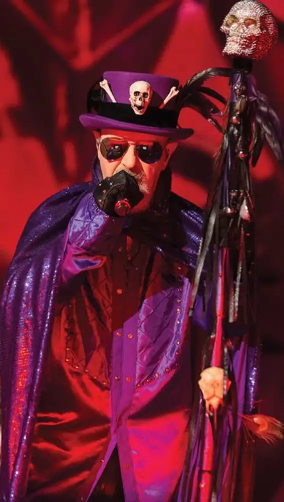 Imagen de Rob Halford, cantante de Judas Priest