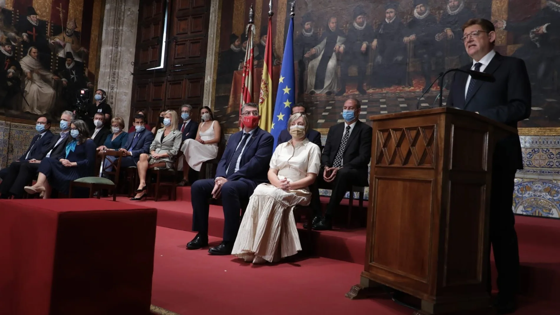 El presidente de la Generalitat Valenciana ha pedido "justicia" en materia de financiación autonómica, durante su discurso del 9 d'Octubre.
