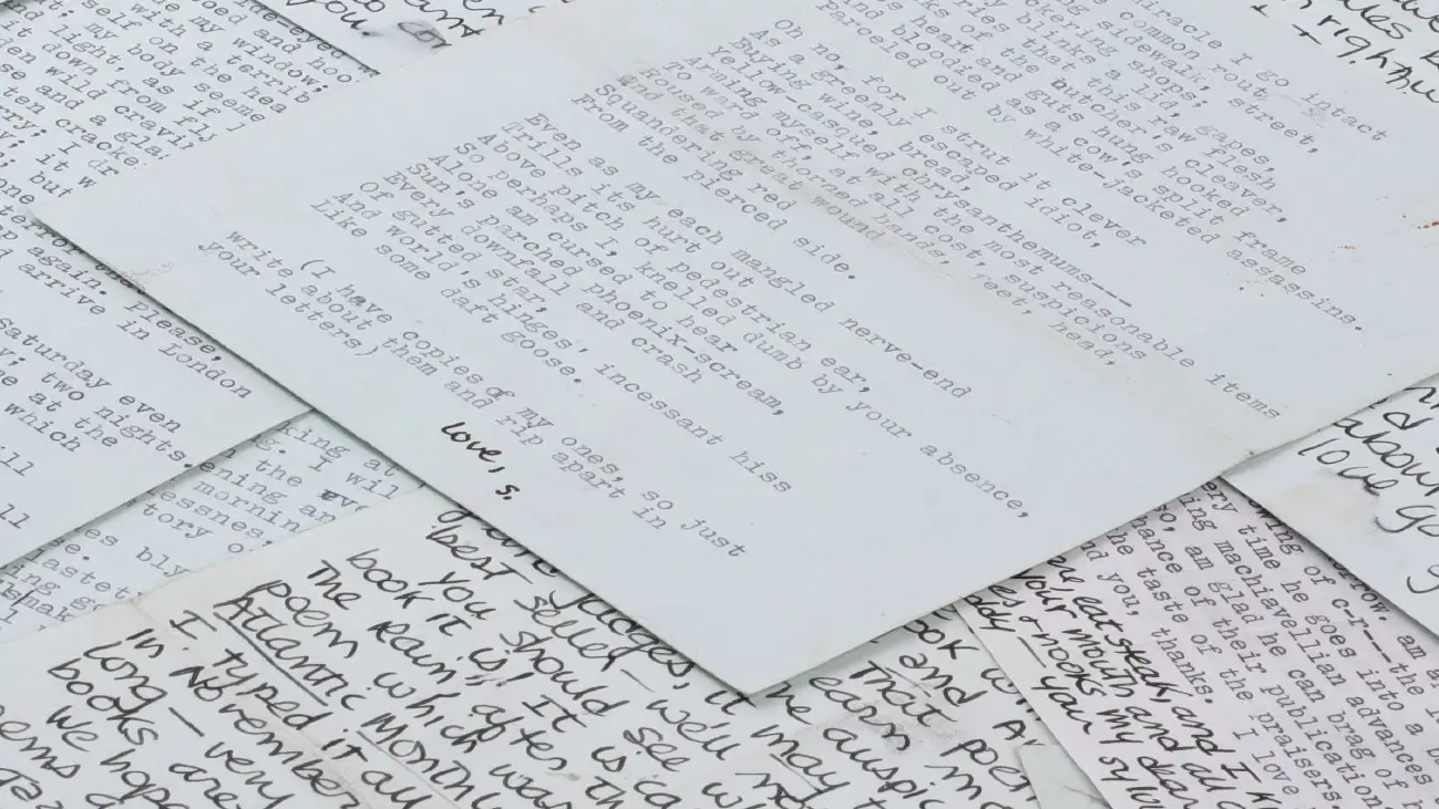 Los originales de las cartas de la escritora a Ted Hughes