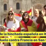 Ilusión de la hinchada española en Italia ante el duelo contra Francia en San Siro