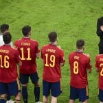 Luis Enrique aplaude a sus chicos después de la final de la Liga de las Naciones