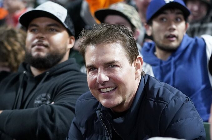 Tom Cruise, con el rostro ligeramente hinchado el pasado sábado, en San Francisco. (AP Photo/Jeff Chiu)