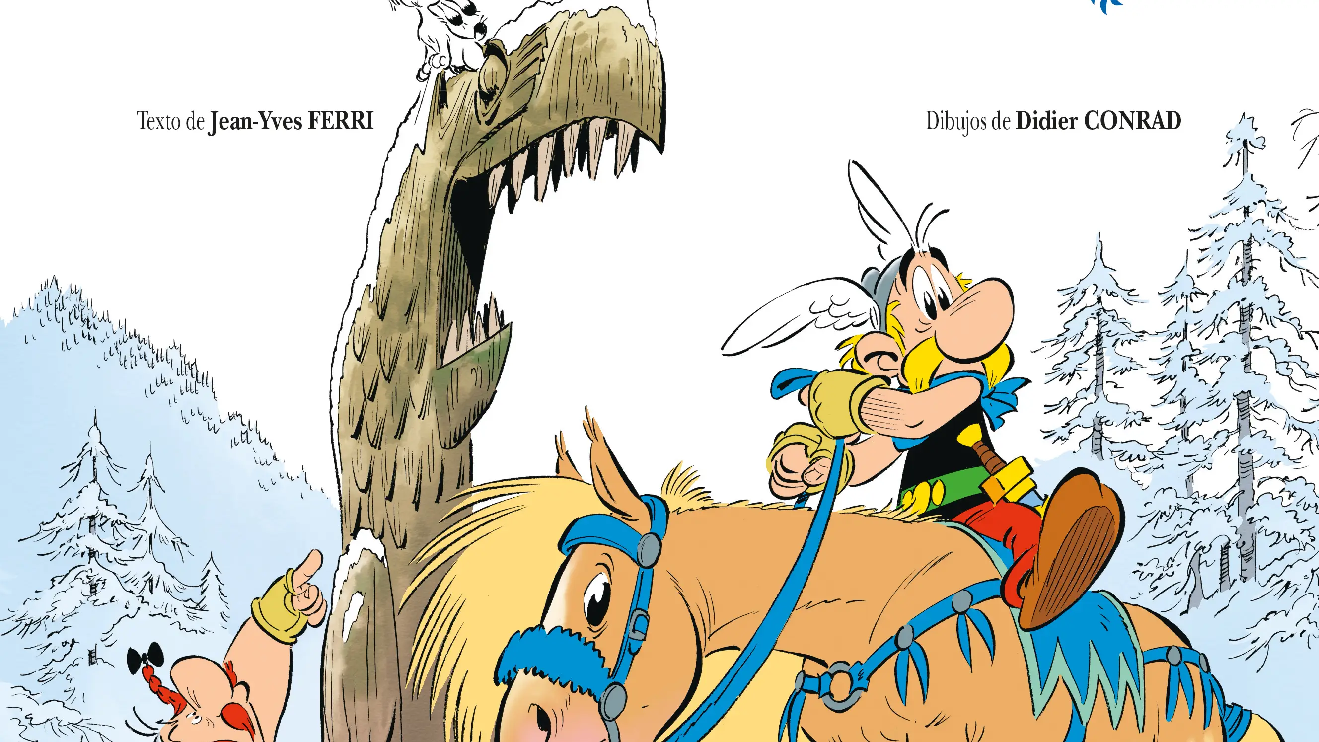 Portada de &quot;Astérix tras las huellas del Grifo&quot;, álbum número 39 de la saga de cómics