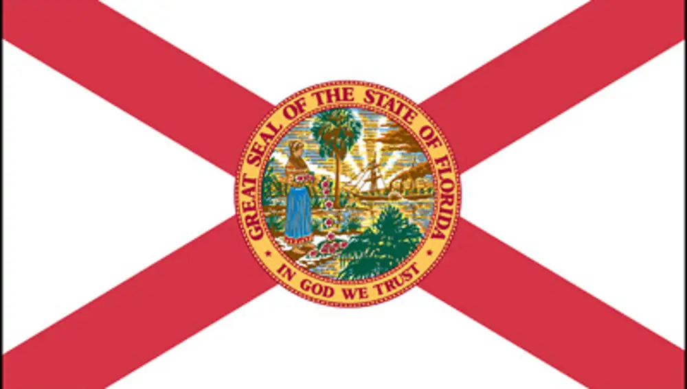 Actual bandera del Estado de Florida