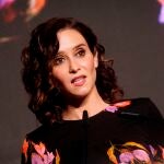 La presidenta de la Comunidad de Madrid, Isabel Díaz Ayuso, durante la entrega de los Premios Gastronomía de Madrid en su quinta edición
