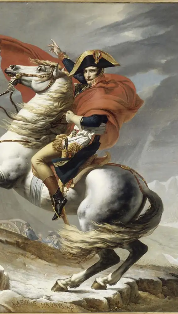 Napoleón cruzando los Alpes