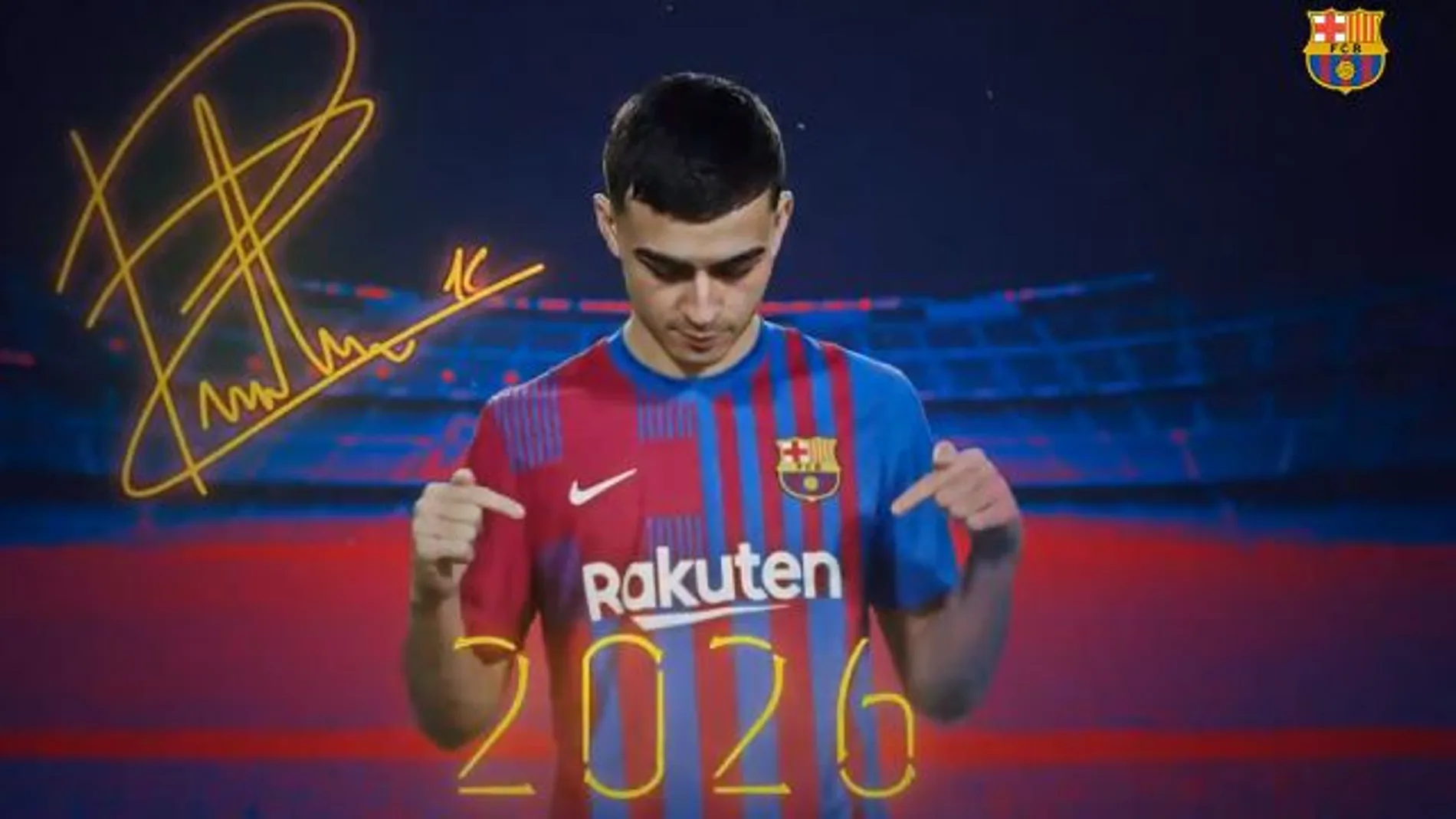 El Barça ha anunciado en redes sociales la renovación de Pedri
