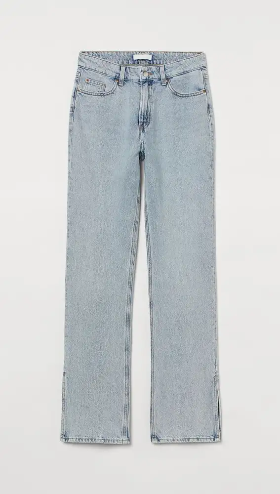 Straight High Split Jeans, de H&M