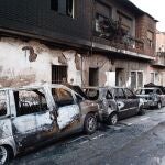 Estado en que quedó la vivienda tras el incendio