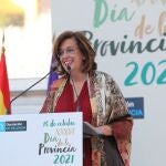 La presidenta de la Diputación de Palencia, Ángeles Armisén, interviene en el Día de la Provincia