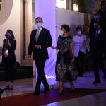 El Rey Felipe VI y la Reina Letizia durante el photocall de la 70ª edición del Premio Planeta de Novela