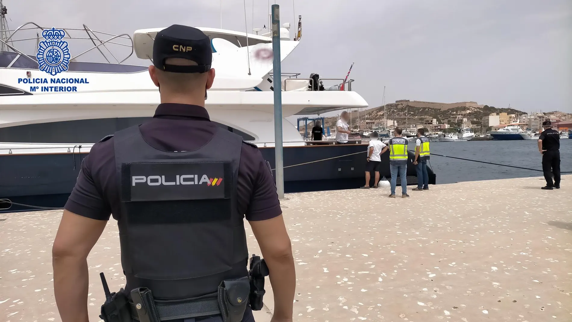 Imagen de la intervención en el yate de lujo