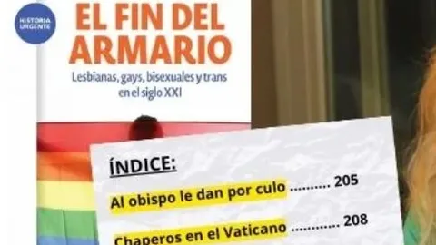 Índice del libro "Salir del armario", que ha sido retirado por orden judicial de once institutos de Castellón