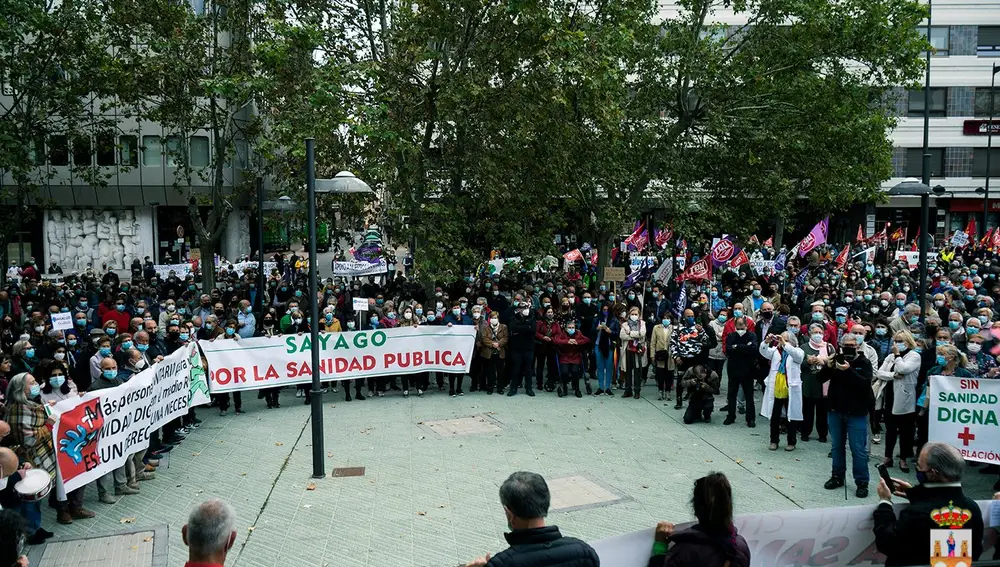 Manifestación en Zamora en defensa de la Sanidad
