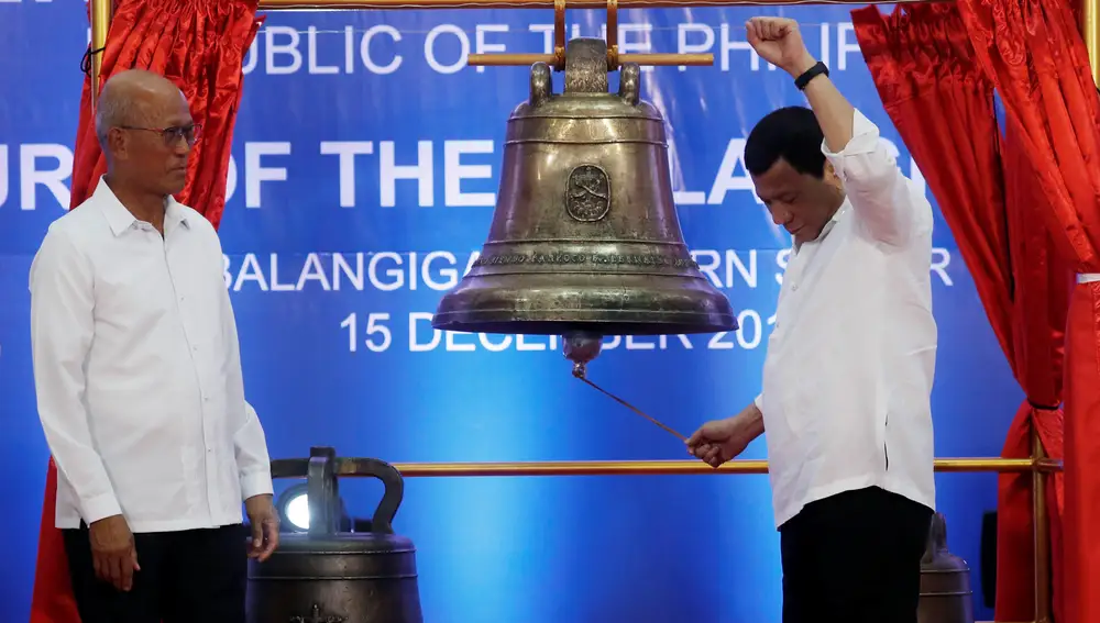 Tras muchos años pidiéndolo, el 11 de diciembre de 2018 (después de 117 años), las campanas de Balangiga finalmente volvieron a casa a petición del presidente filipino Rodrigo Roa Duterte.