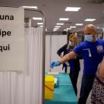 Proceso de vacunación contra la gripe en Sevilla