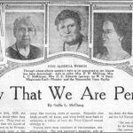 Artículo firmado por Nellie McClung, una de "Las 5 famosas" que consiguieron que las mujeres fueran consideradas "personas"