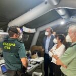 La directora de la Guardia Civil, María Gámez, visita el Puesto de Mando Avanzado en la isla de La Palma