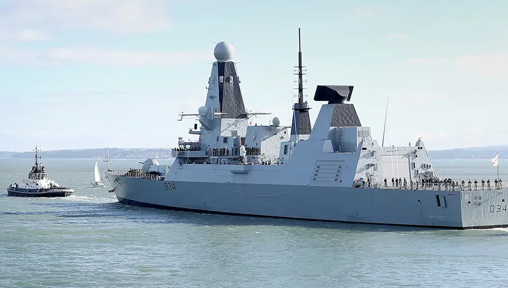 Destructor británico de la Royal Navy