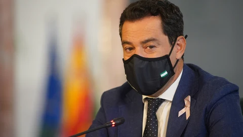 El presidente en funciones de la Junta de Andalucía, Juanma Moreno