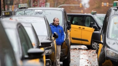 Taxistas en Barcelona